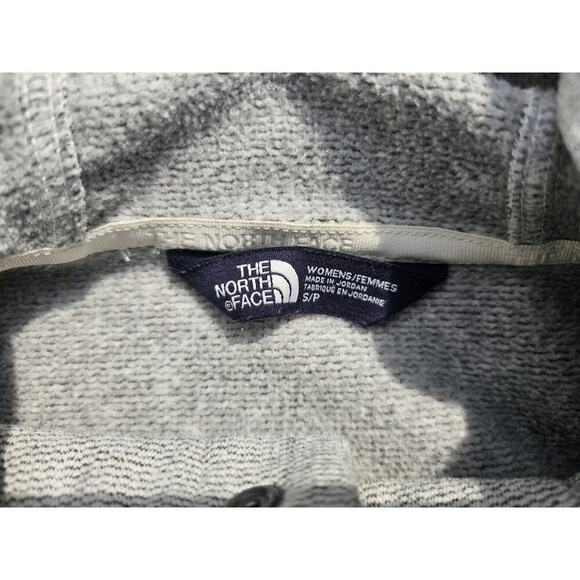 The North Face Women’s Gray Cowl Neck Hoodie Sweater Button Size Small 1/4 Snap - Picture 4 of 7